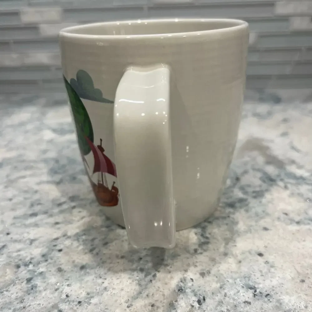 Disney Parks ABC Collection Mug Letter P Is For Peter Pan Flight Ceramic Cup
